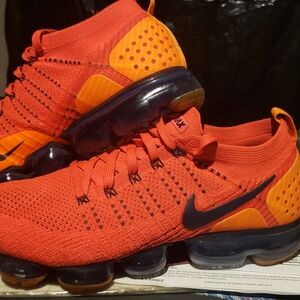 Vibrant Orange and Dark Blue Vapormax